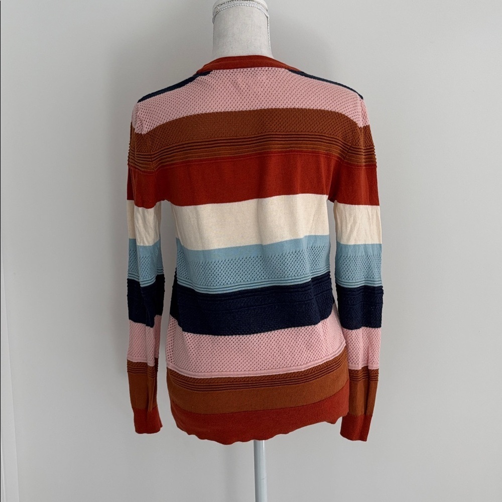 Market & Spruce Colorful Striped Crewneck Sweater - Picture 4 of 10